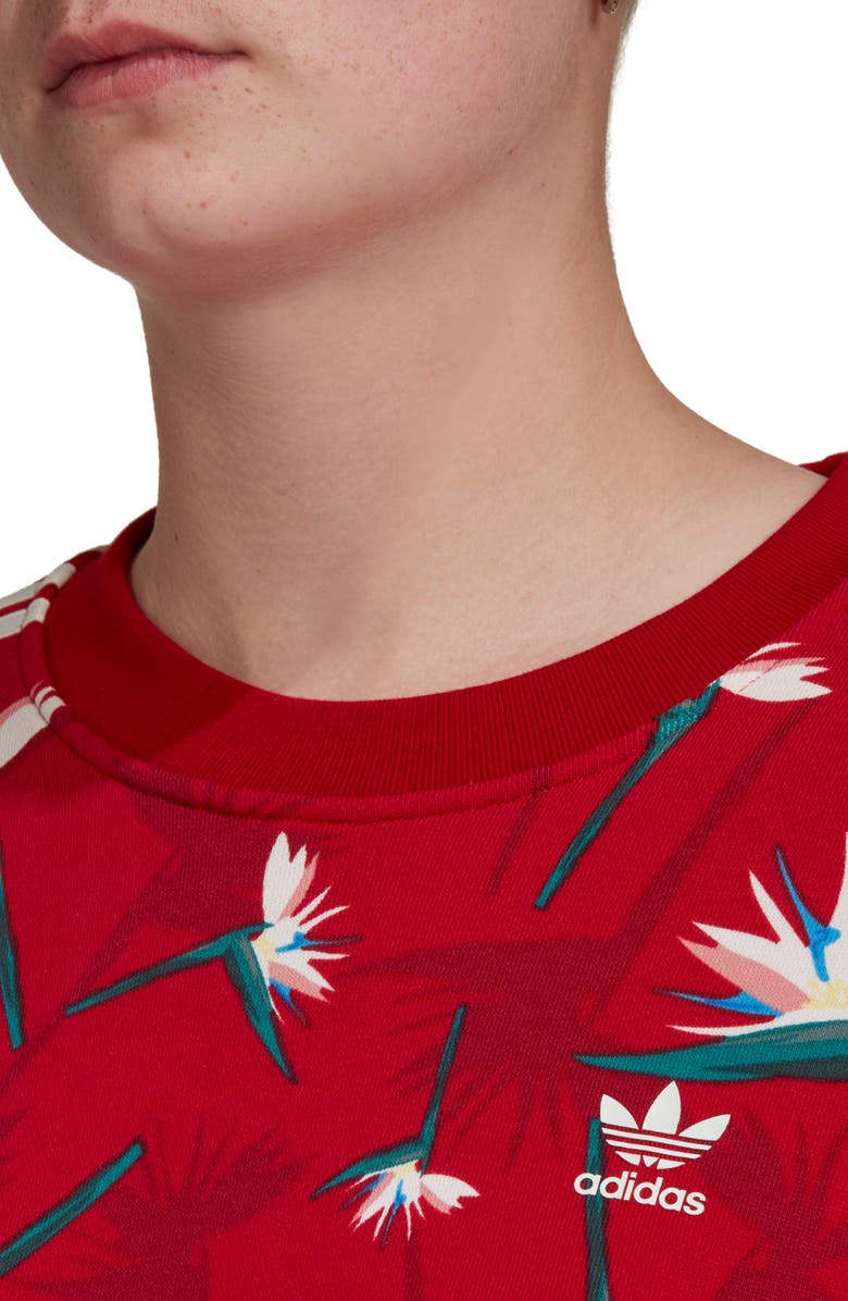 adidas Originals x Thebe Magugu Crewneck Sweatshirt, Alternate, color, 