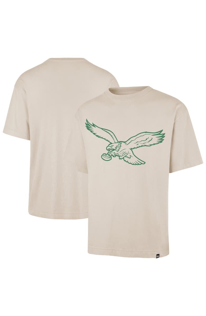 '47 Men's '47 Tan Philadelphia Eagles Bouldering Imprint Ravine Foundation Throwback T-Shirt, Alternate, color, Tan