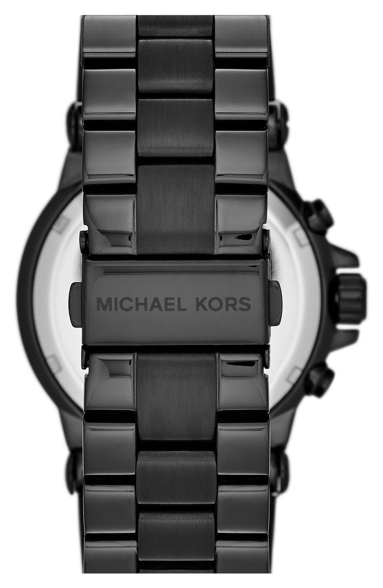 MICHAEL Michael Kors Michael Kors 'Dylan' Crystal Bezel Chronograph Watch, 43mm, Alternate, color,