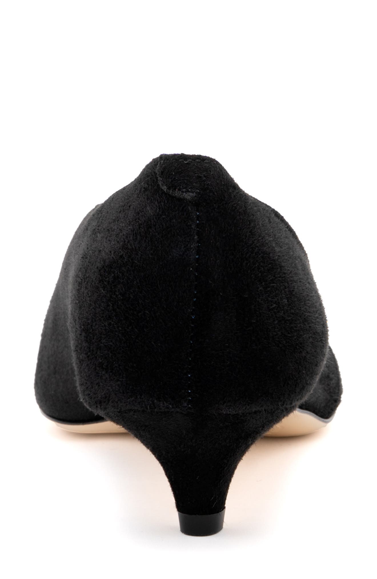 Amalfi by Rangoni Ammit Pointed Toe Kitten Heel Pump, Alternate, color, Black Cashmere