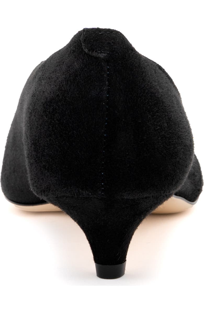 Amalfi by Rangoni Ammit Pointed Toe Kitten Heel Pump, Alternate, color, Black Cashmere