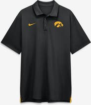 Nike Men's Nike Black Iowa Hawkeyes 2026 Sideline Tour Dri-FIT Polo