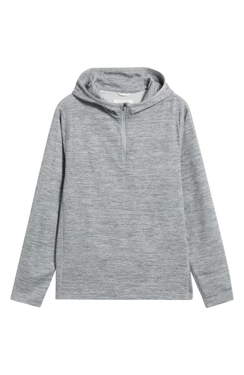 Reigning Champ Solotex® Mesh Tiebreak Performance Quarter Zip Hoodie In Gray