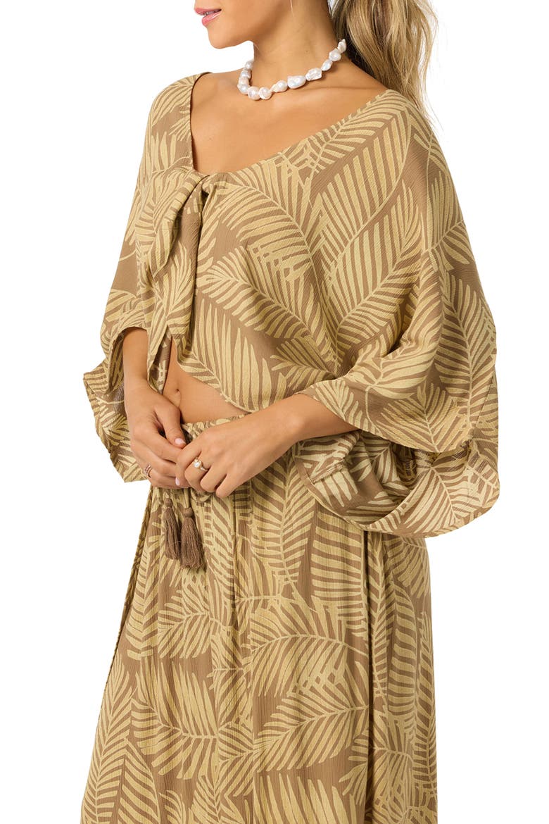 Anna Reversible Cover-Up Top, Alternate, color, DARK KHAKI