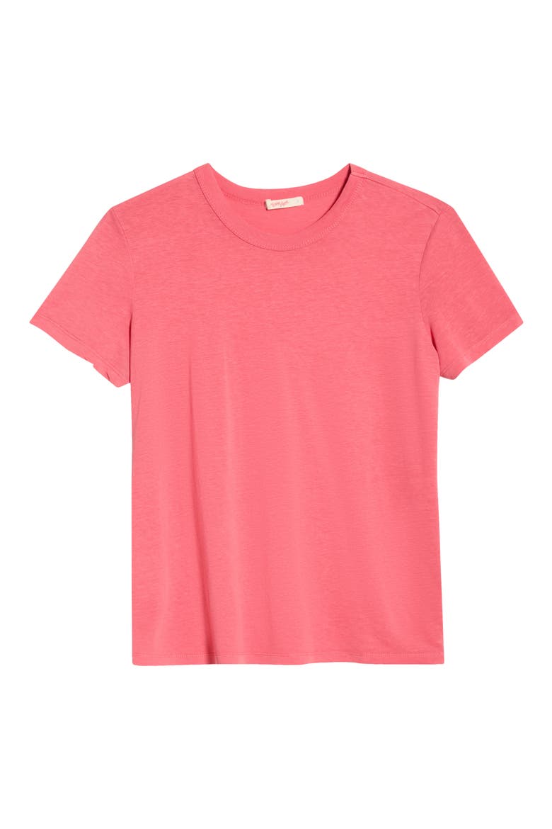 Tried and True Hemp & Cotton Crewneck T-Shirt, Alternate, color, WASHED RED