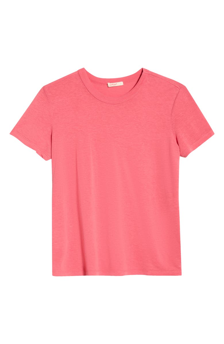 Marine Layer Tried and True Hemp & Cotton Crewneck T-Shirt, Main, color, Washed Red