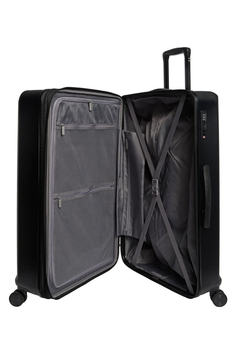 Treyton 28-Inch Hardside Spinner Luggage, Alternate, color, BLACK