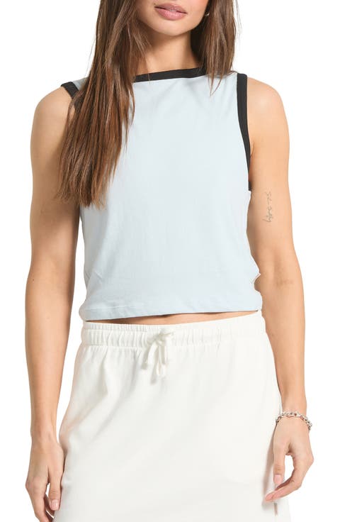 Garment Dye Crop Ringer Tank