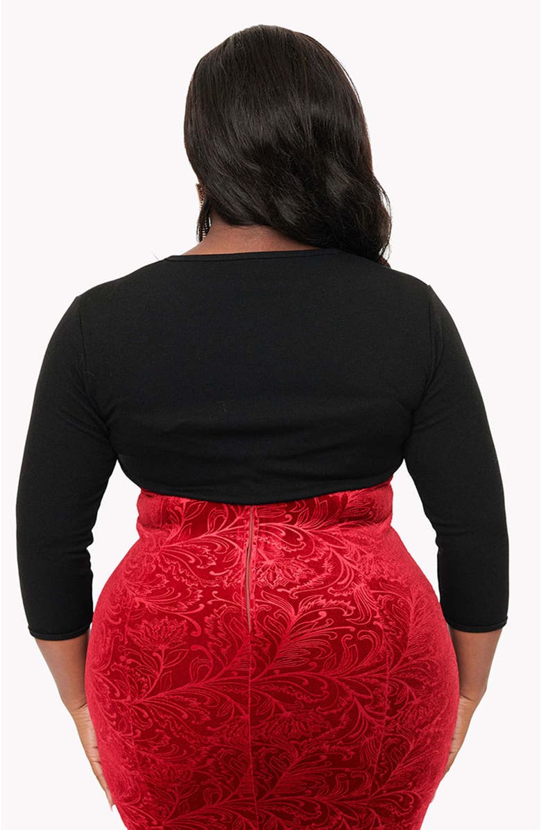 Unique Vintage Plus Size 1960s Bolero Sweater, Alternate, color,