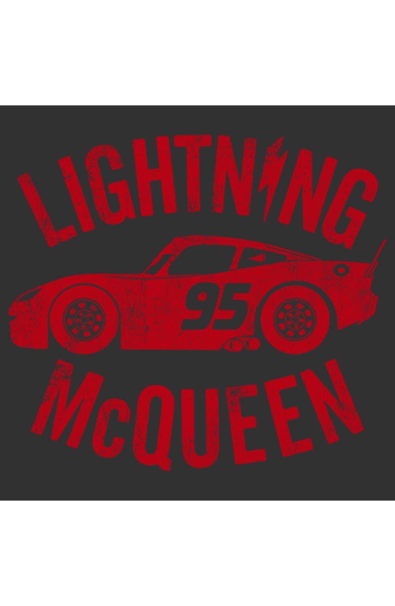 Cars Men's Cars Lightning McQueen  Graphic T-Shirt, Alternate, color, Charcoal Heather