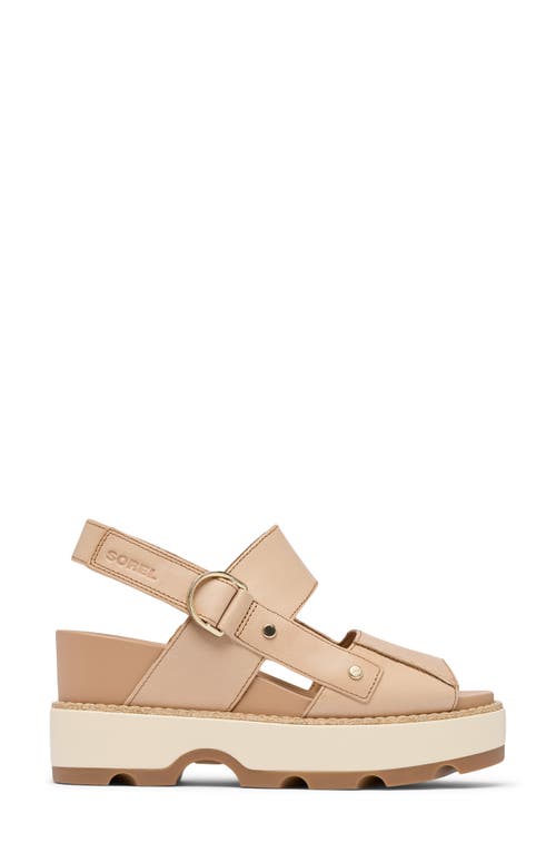 Sorel Joani Leather Grip Comfort Sandals In Brown