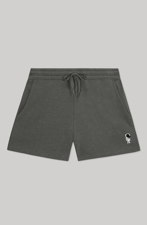 Womens Astronaut Midweight Washed Fleece Shorts