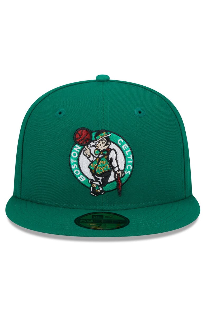 New Era Men's New Era Kelly Green Boston Celtics  Rally Drive Side Patch 59FIFTY Fitted Hat, Alternate, color, 