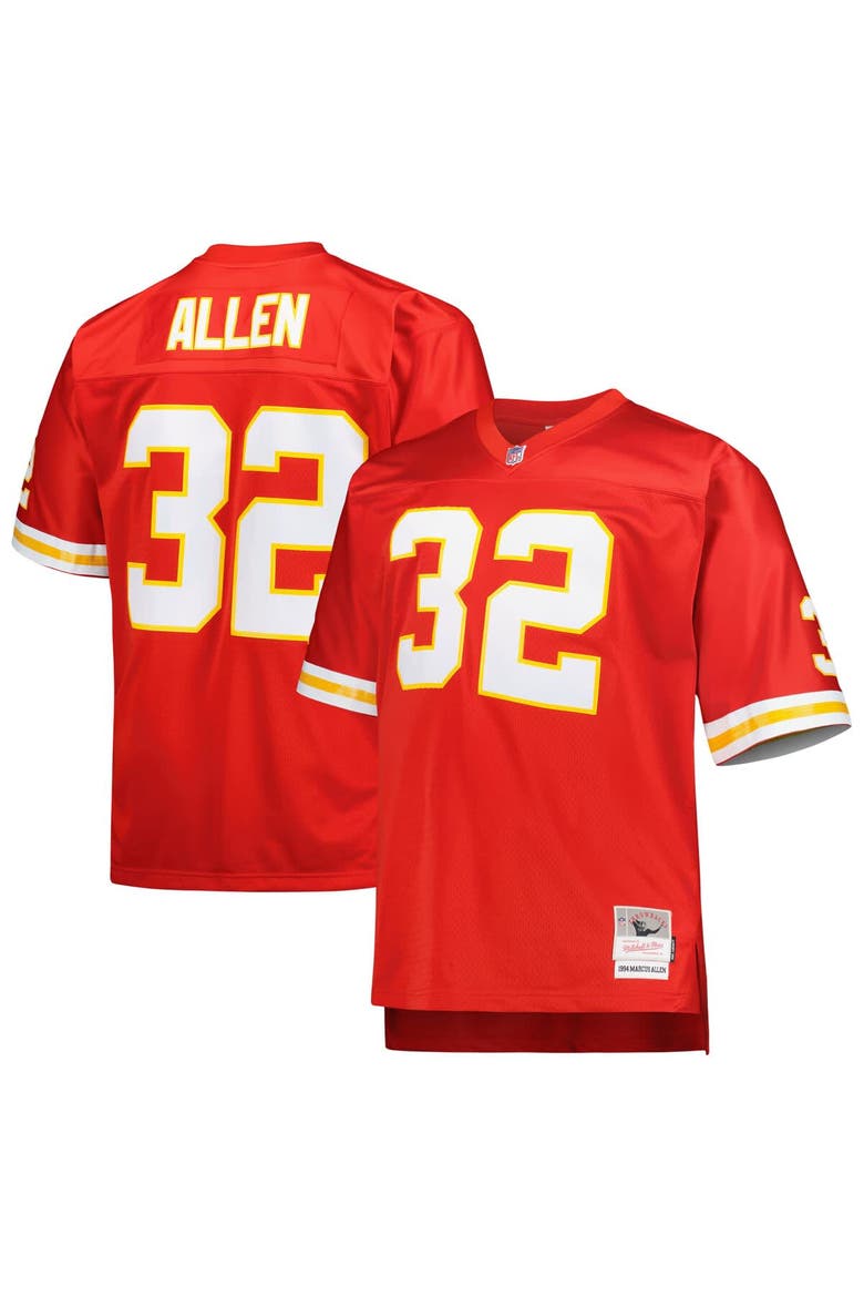 Men's Mitchell & Ness Marcus Allen Red Kansas City Chiefs Big & Tall 1994 Retired Player Replica Jersey, Alternate, color, Red