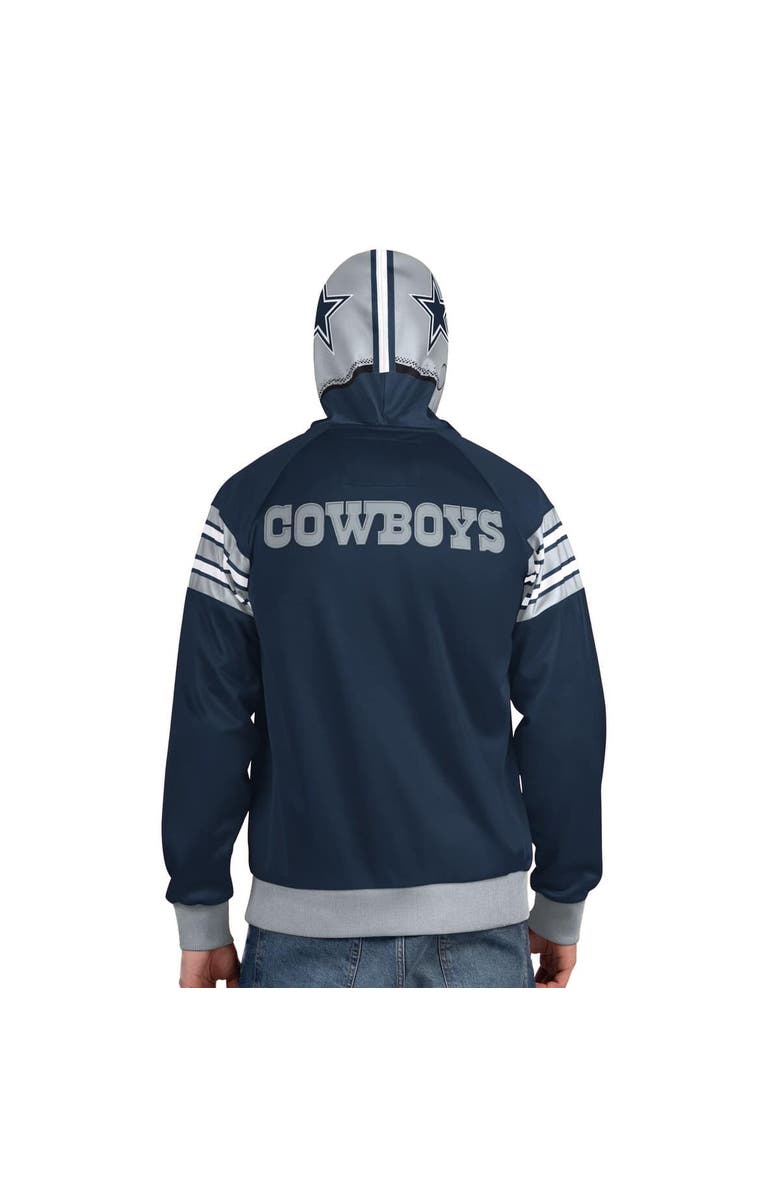 Pro Player Men's Pro Player Navy/Gray Dallas Cowboys Helmet Full-Zip Hooded Track Jacket, Alternate, color, Navy