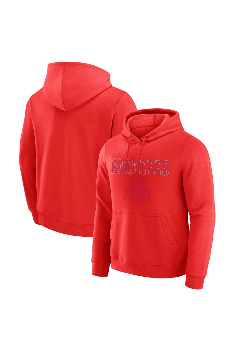 Men's Darius Rucker Collection by Fanatics  Scarlet Ohio State Buckeyes Faded Hoodie, Main, color, Scarlet
