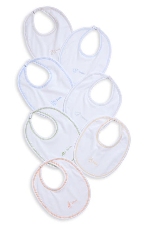 Days of the Week Assorted 7-Pack Pima Cotton Bibs (Baby)