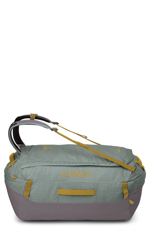 Osprey Transporter® 95-liter Water Resistant Duffle Backpack In Frosty Mint/soundwave Grey