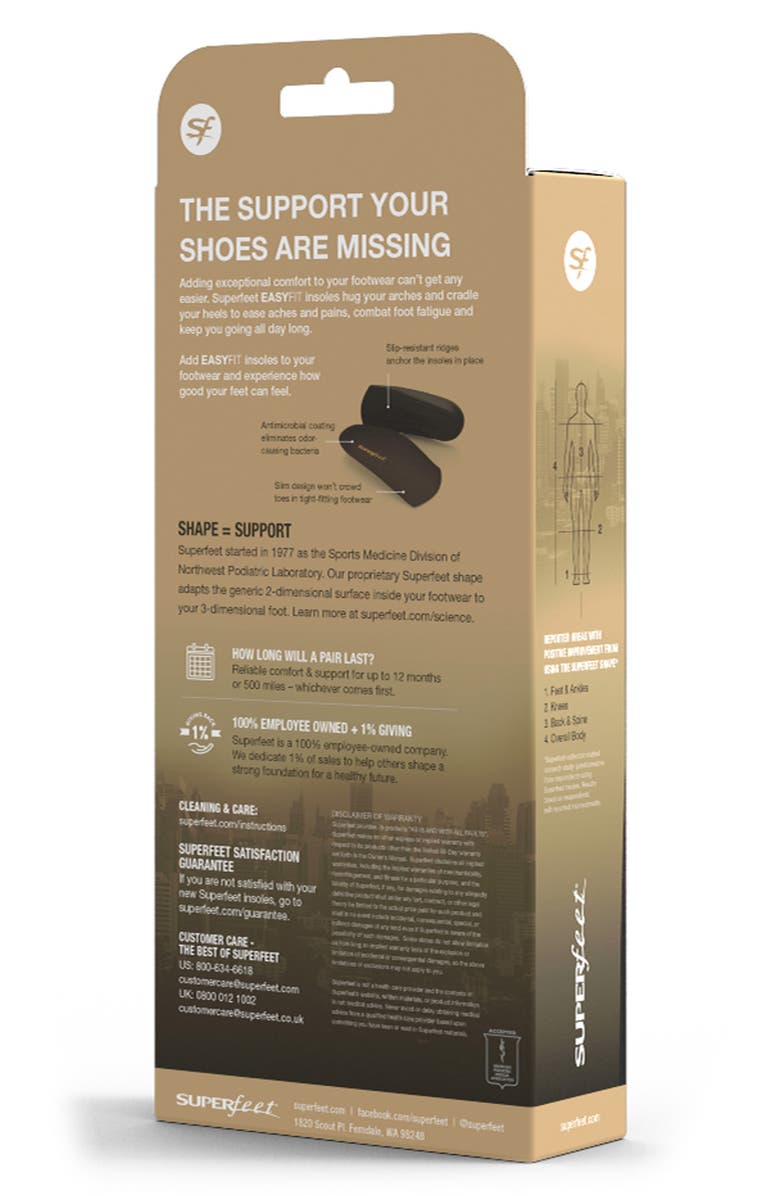 Superfeet Delux Three-Quarter Insole, Alternate, color, 