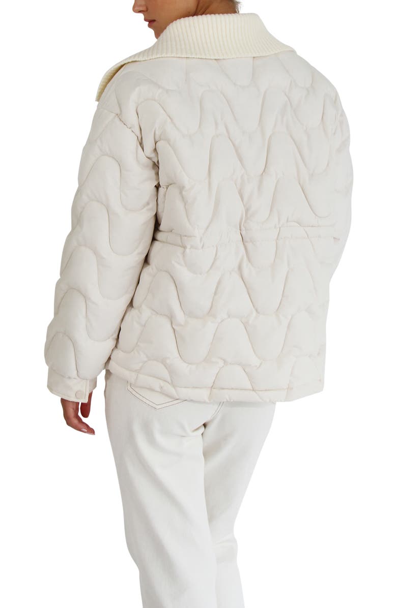 Belle & Bloom See You Again Quilted Jacket, Alternate, color, Cream