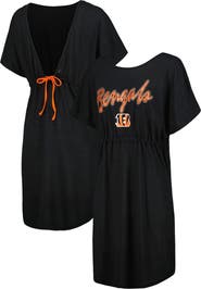 G-III 4HER BY CARL BANKS Women's G-III 4Her by Carl Banks Black Cincinnati Bengals Versus Swim Cover-Up