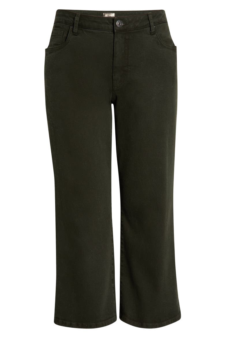 High Waist Ankle Wide Leg Jeans, Alternate, color, SHERWOOD FOREST