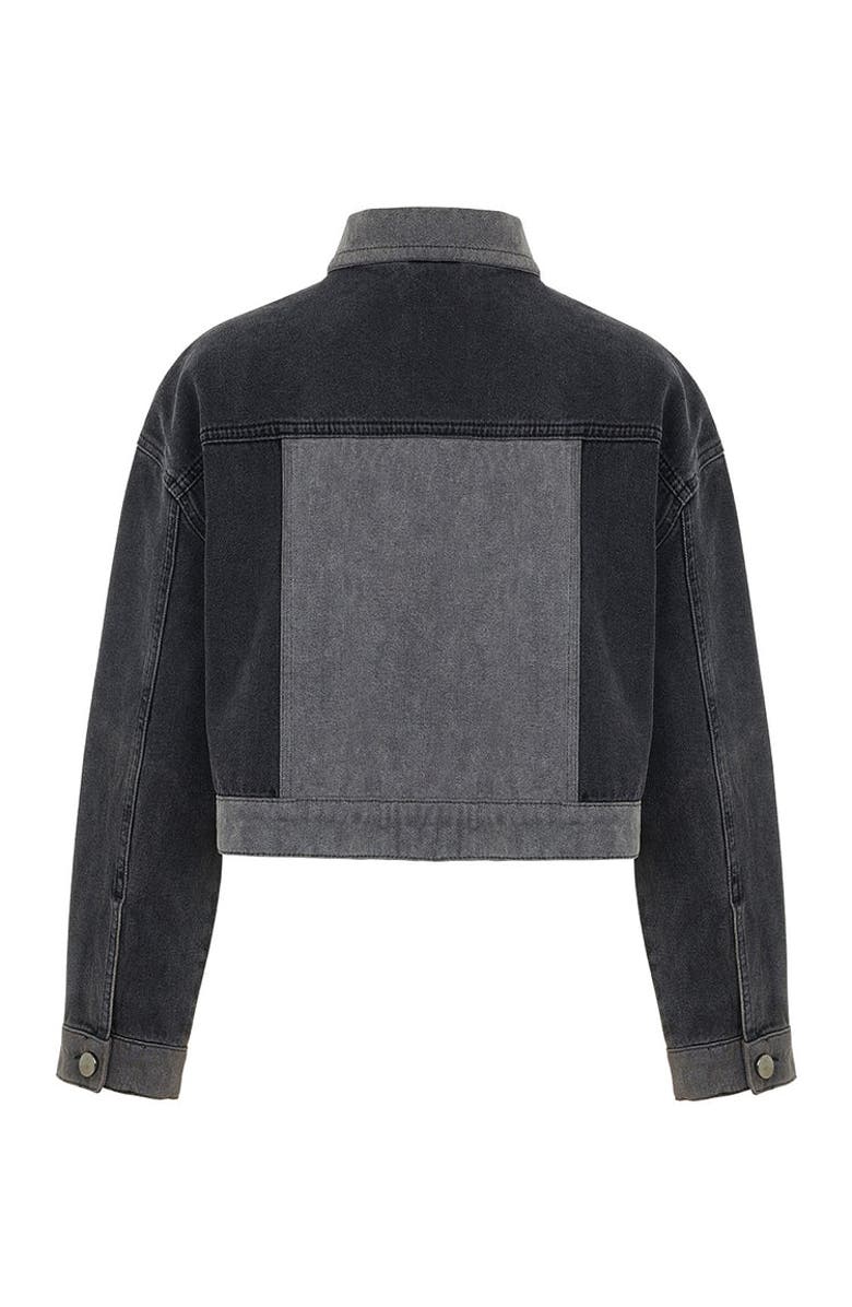 Nocturne Two Toned Pocketed Denim Jacket, Alternate, color, 