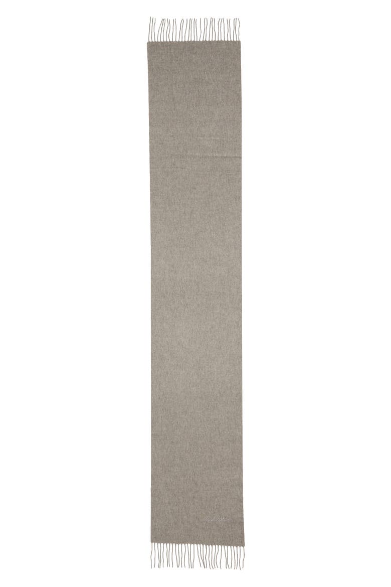 Lost in Warmth Cashmere Scarf, Alternate, color, GREY