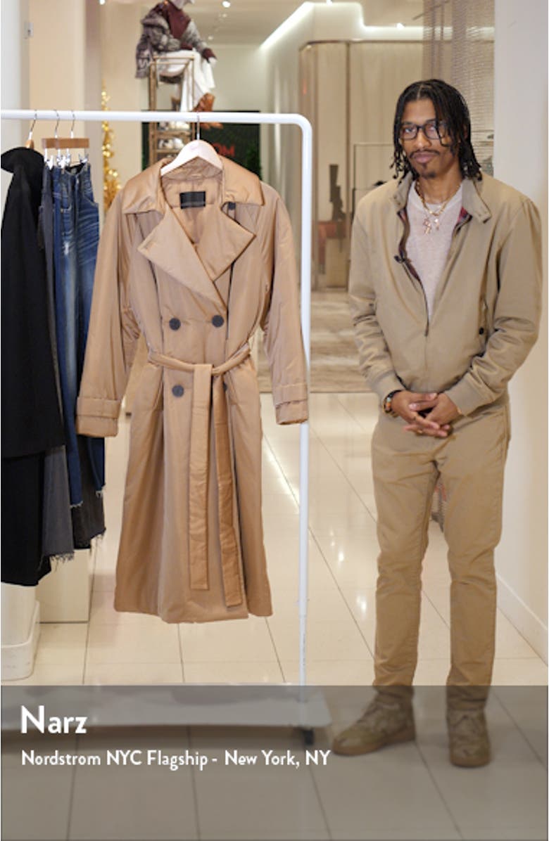 Belted Water Repellent Trench Coat, sales video thumbnail