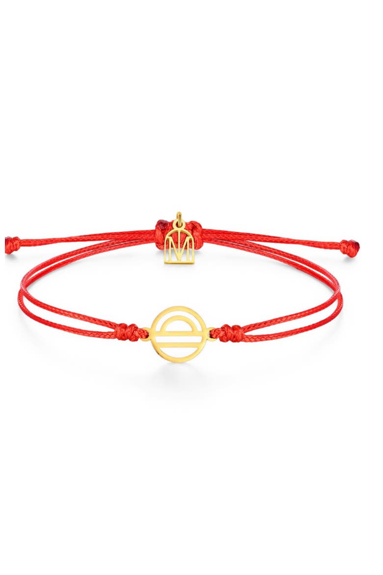 Zodiac Thread Bracelet, Main, color, Libra Yellow Gold