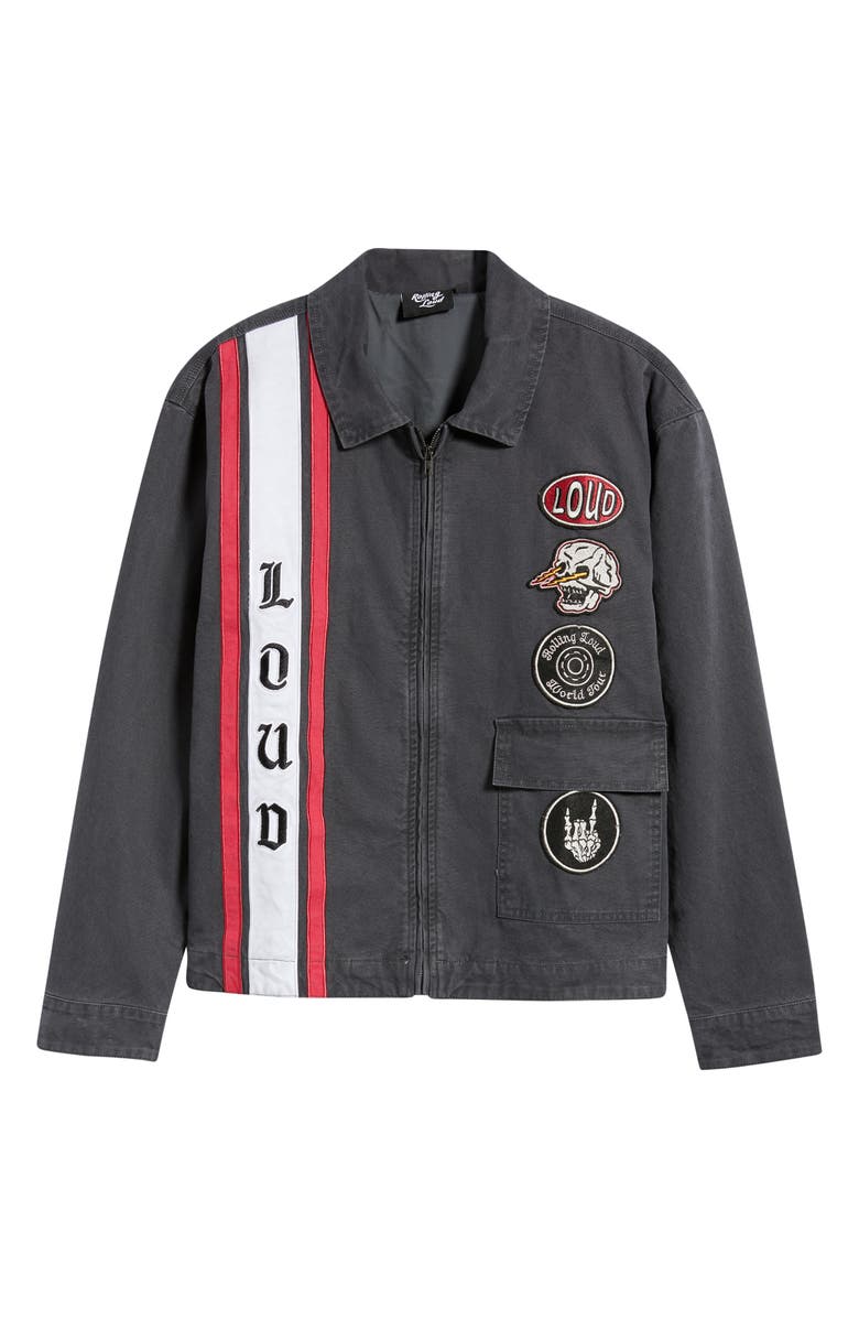 Rolling Loud Pit Crew Cotton Work Jacket, Alternate, color, Black