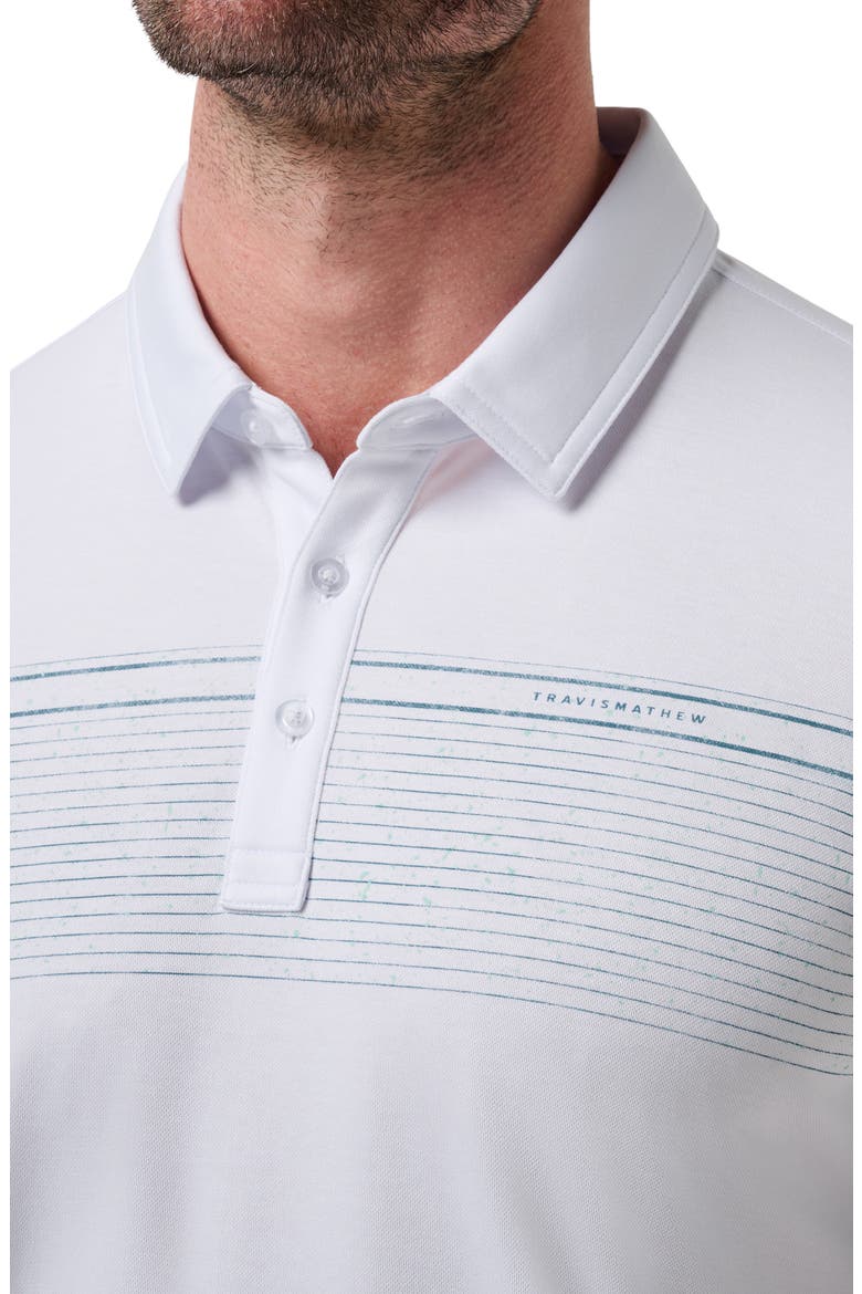Overstay Chest Stripe Polo, Alternate, color, WHITE