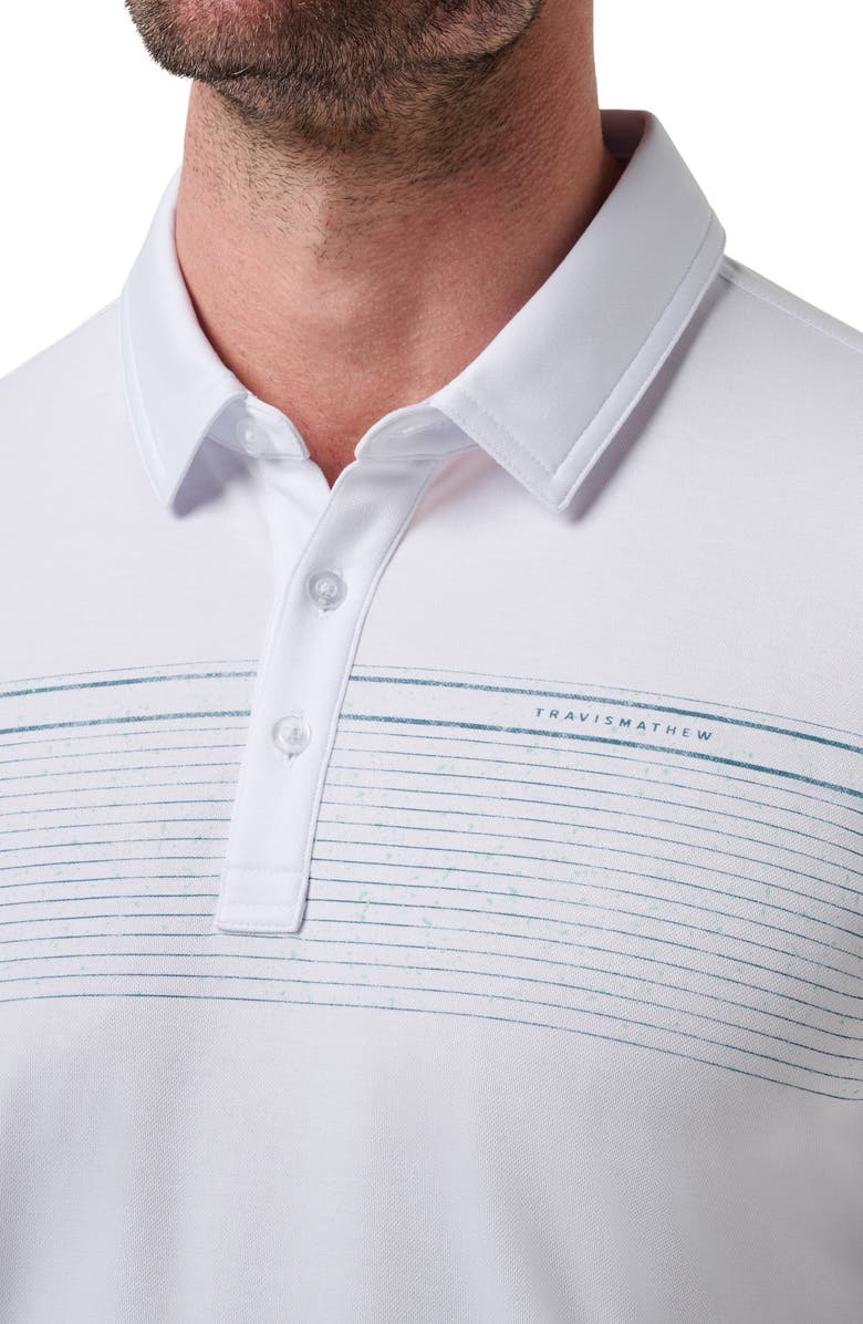 TravisMathew Overstay Chest Stripe Polo, Alternate, color,