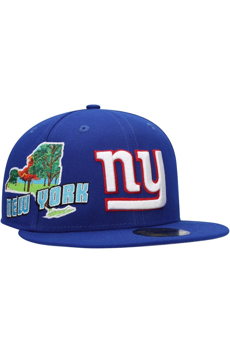 New Era Men's New Era Royal New York Giants Stateview 59FIFTY Fitted Hat, Alternate, color, Royal