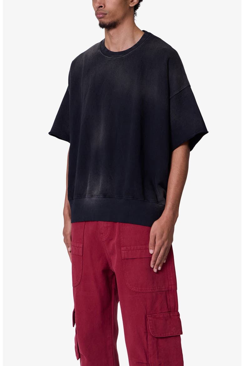 Oversize Cotton T-Shirt, Alternate, color, WASHED BLACK