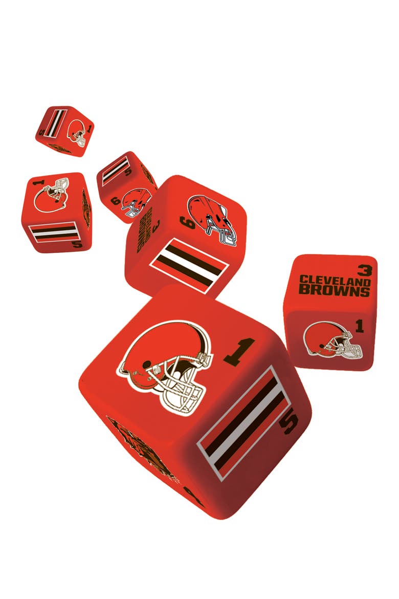Cleveland Browns Dice Set - 19mm, Alternate, color, Multicolor