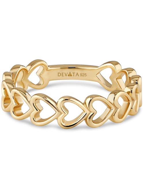 Devata Open Heart Ring In Gold