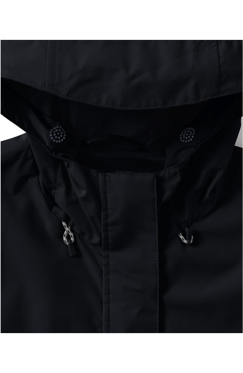 Lands' End Squall Packable Waterproof Raincoat, Alternate, color, Black