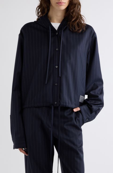 Sip Pinstriped Wool Jacket