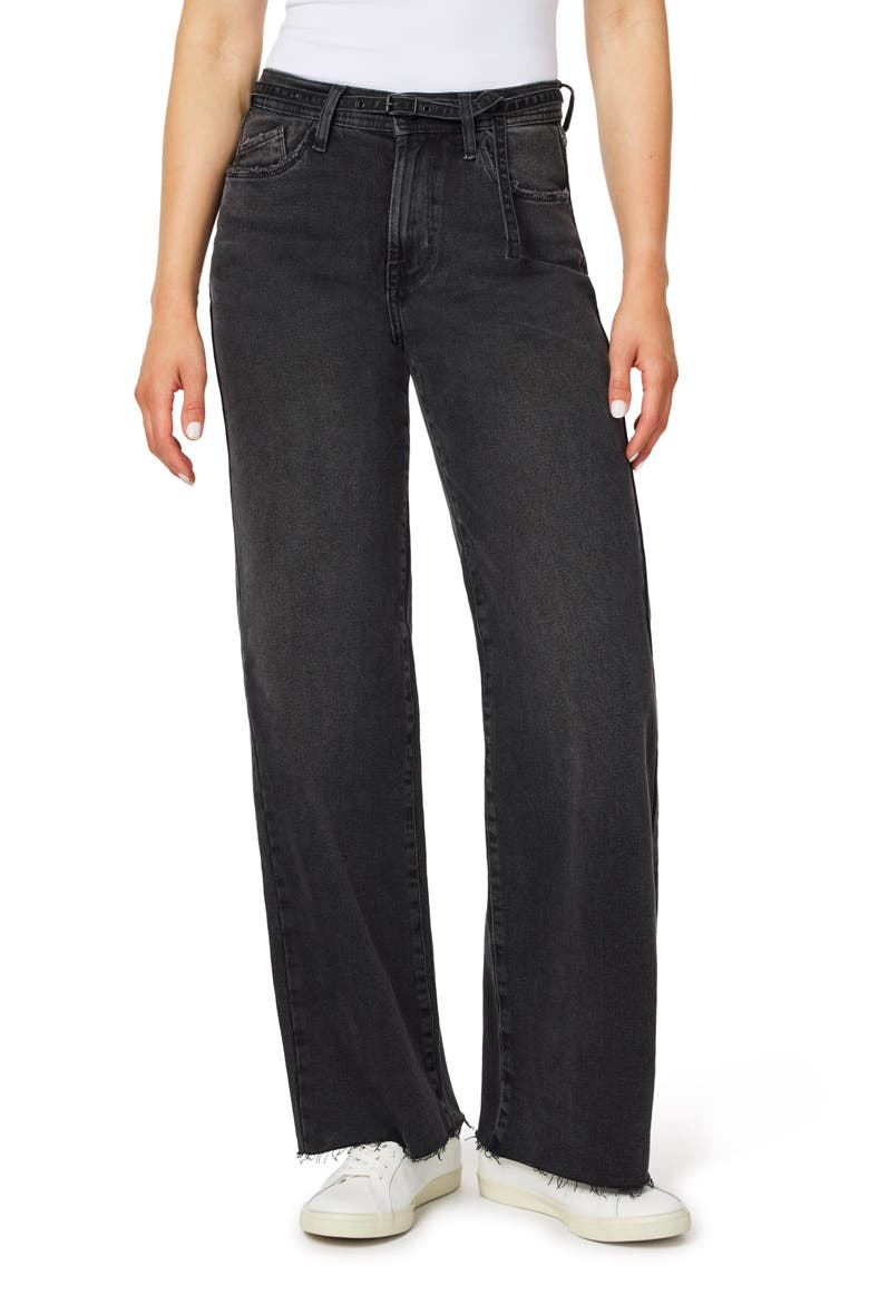 Kaya Belted High Waist Wide Leg Jeans, Main, color, RAMONA