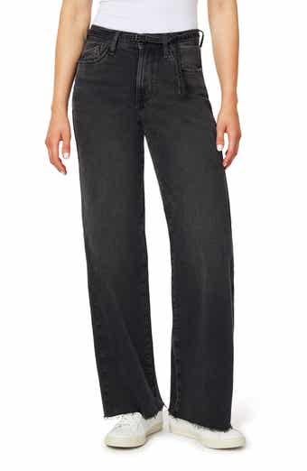 Kaya Belted High Waist Wide Leg Jeans