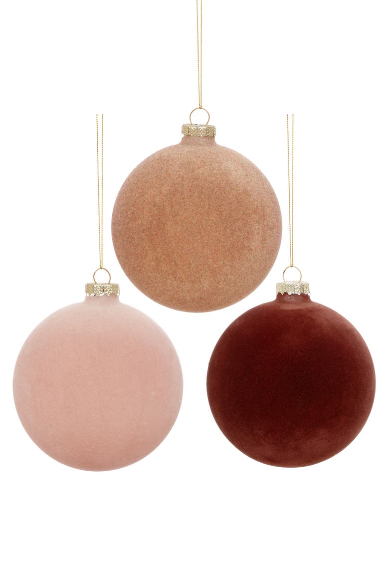 Velvet Classic Ornament, Box of 6, Main, color, Terracotta