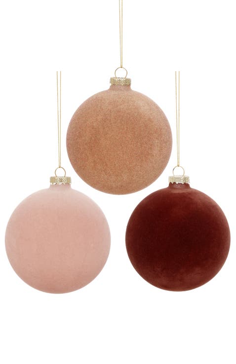 Velvet Classic Ornament, Box of 6