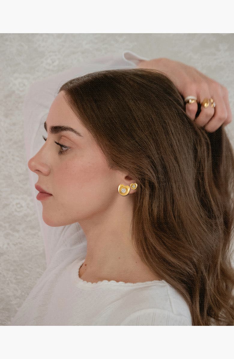 Joiana Jewelry Lila Sweetheart Earrings Set, Alternate, color, Gold