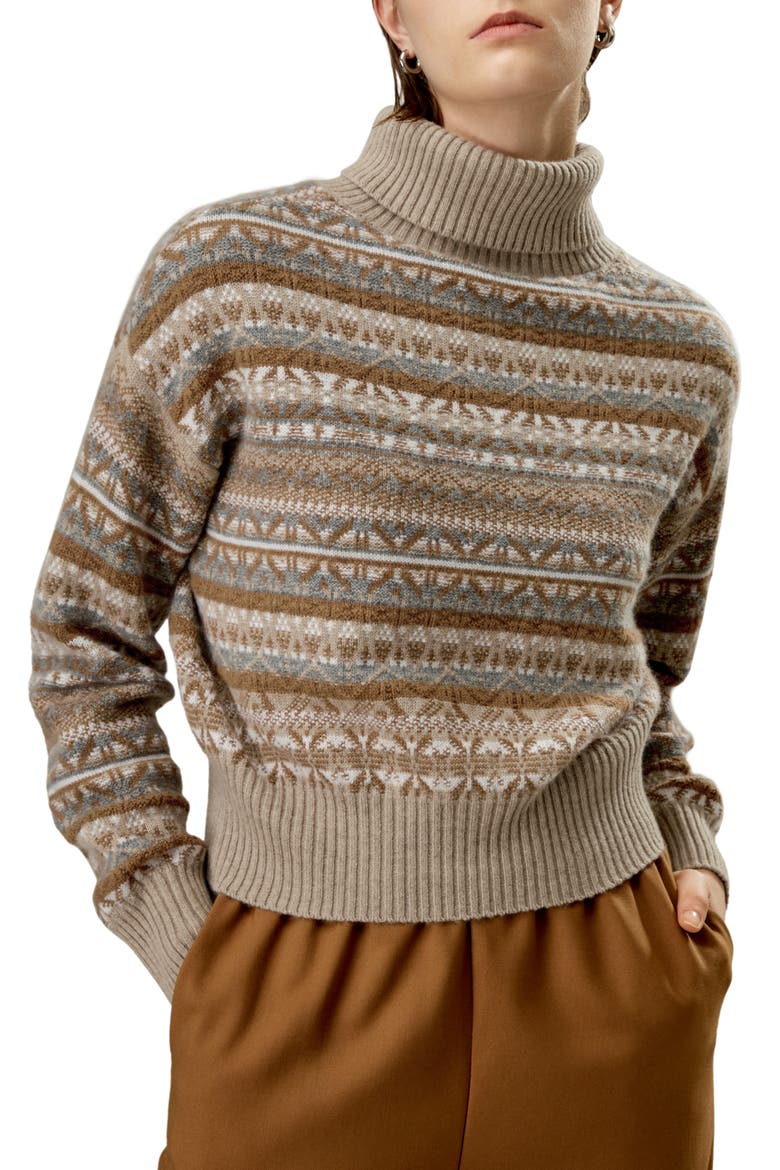 Women's Fair Isle Cashmere Pullover for Women, Main, color, Fair Isle