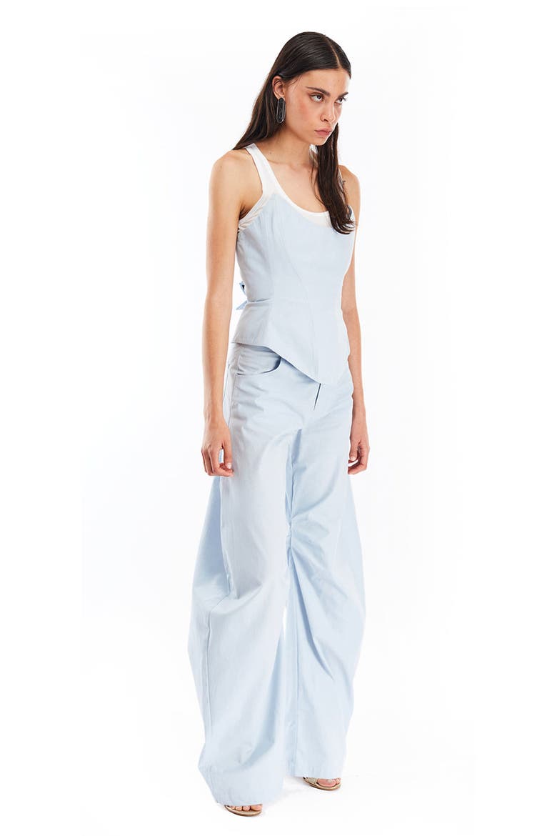 Nemesis Cotton Corset, Alternate, color, Light blue