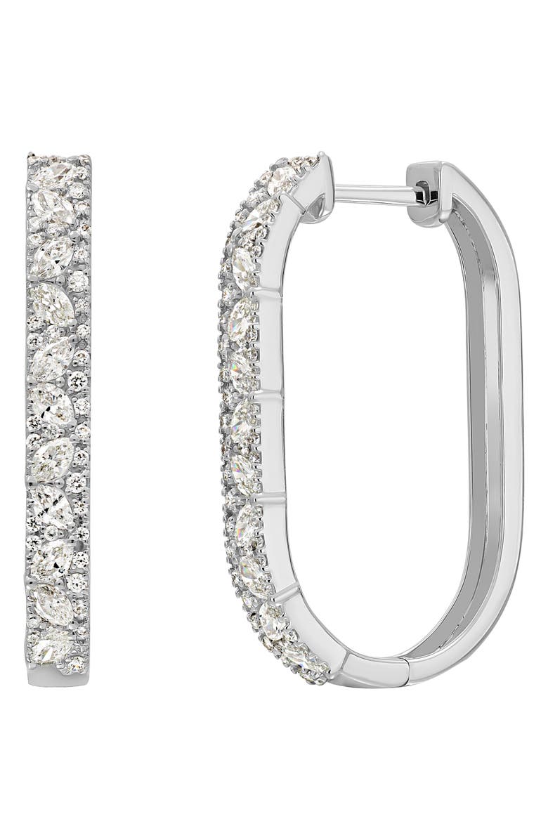 Bony Levy Mika Diamond Hoop Earrings, Main, color, 