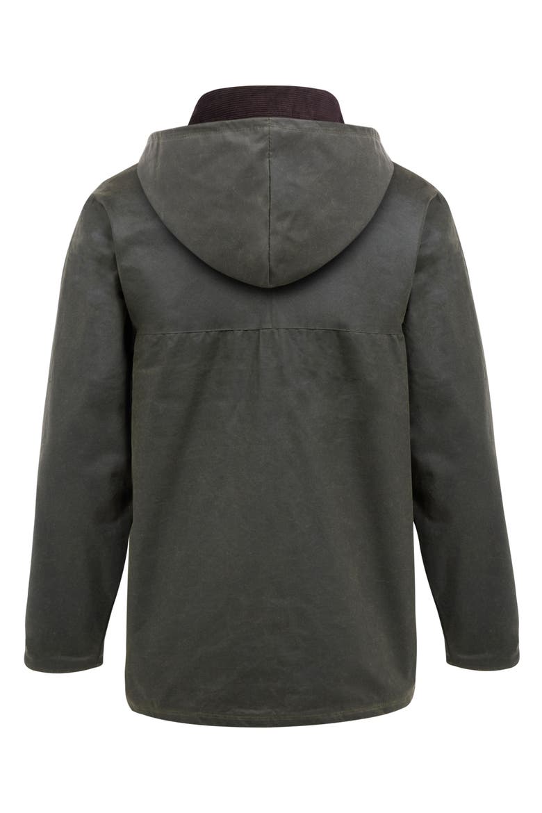 British Grown Sleeve Wax Cotton Jacket, Alternate, color, OLIVE