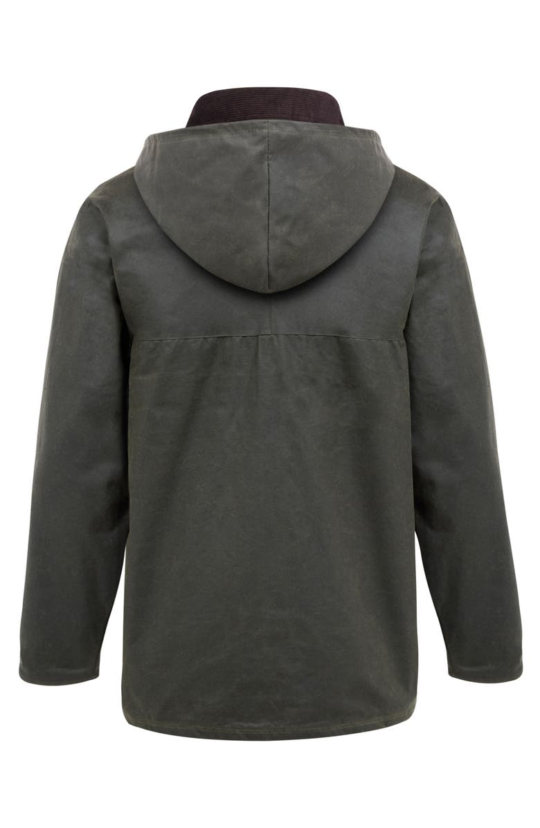 Celtic & Co. British Grown Sleeve Wax Cotton Jacket, Alternate, color, Olive