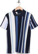 DENIM AND FLOWER Quarter Zip Textured Knit Polo